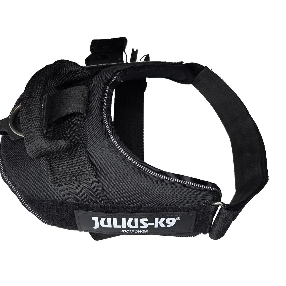 Julius K9 IDC Power Harness Dog Harness Black  Size Medium/ Size 0
